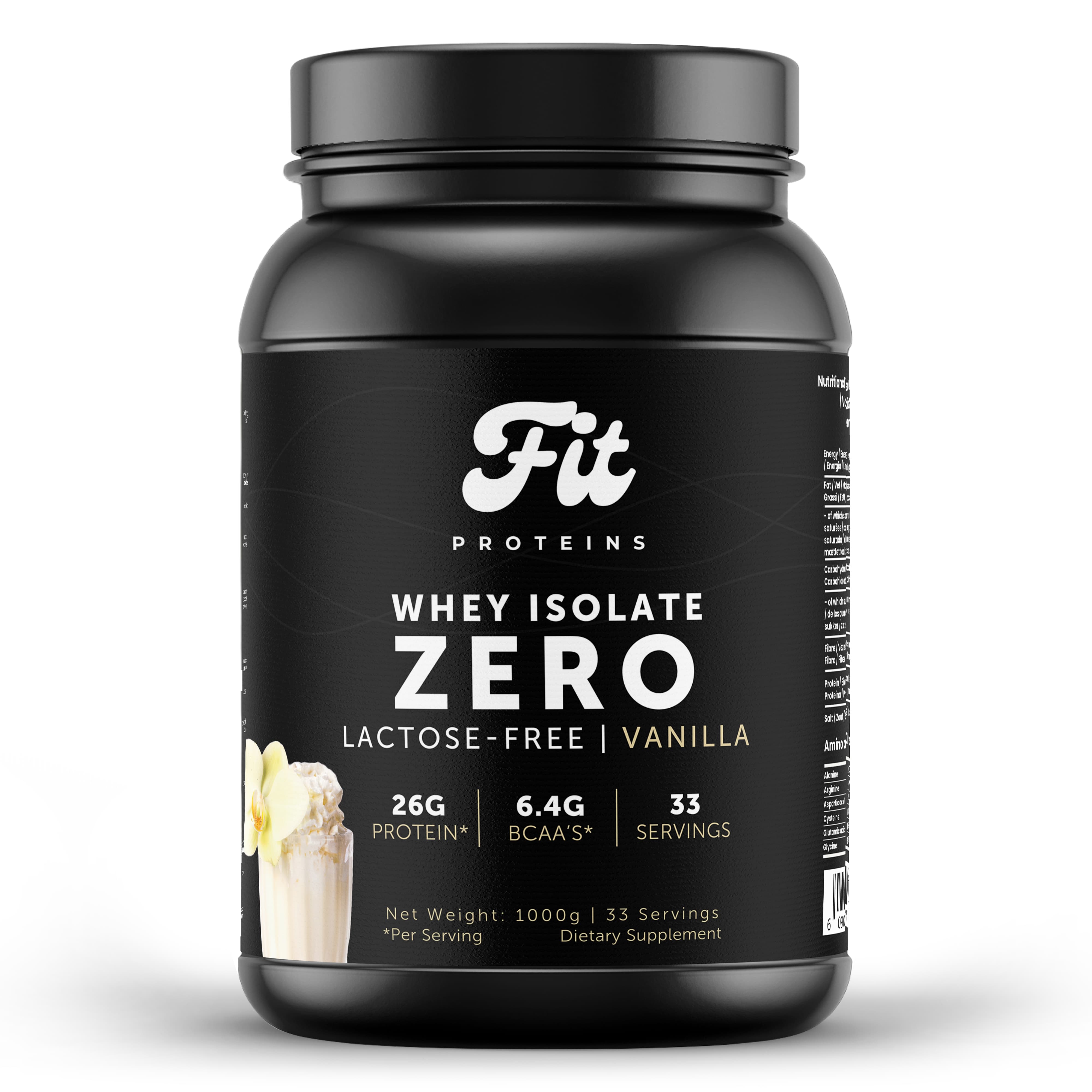 Whey Zero Isolate Lactose-free - Fitproteins